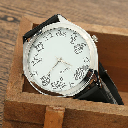 Simple And Casual Eating And Drinking Quartz Watch
