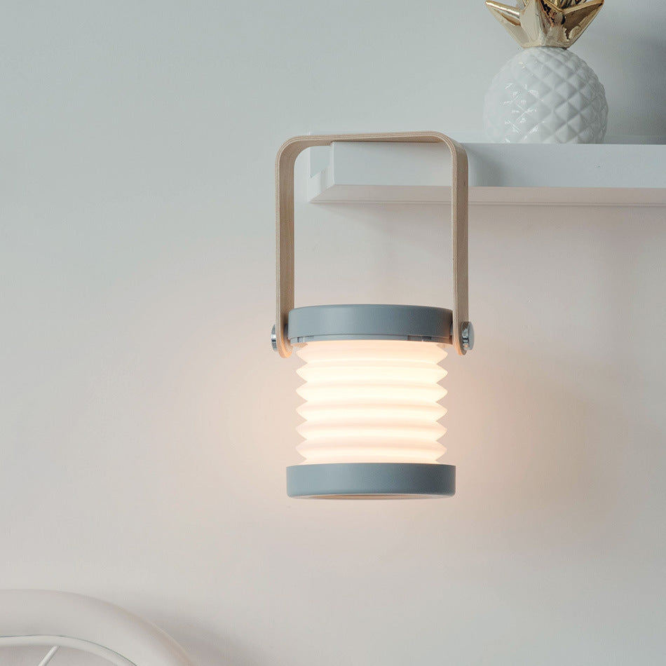 مصباح LED ليلي قابل للطي مع خاصية اللمس وخاصية التعتيم للقراءة، مصباح محمول قابل لإعادة الشحن عبر USB للديكور المنزلي