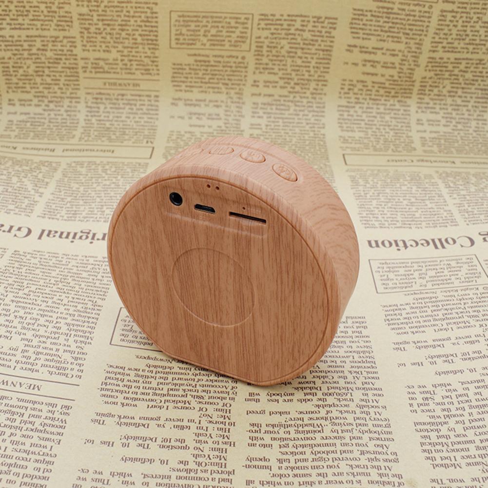 Mini Holz Bluetooth Lautsprecher Tragbare Outdoor Wireless Unterstützung AUX TF