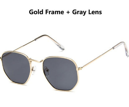 Sechseckige Sonnenbrille für Damen 