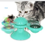 Cat Rotating Windmill Multi-Function Toys Itch Scratching Device Teeth Shining Toy - X2-Shopping
