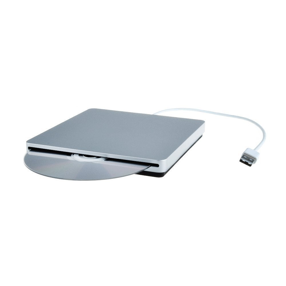 محرك أقراص ثابت خارجي قابل لإعادة الكتابة CD-RW لنظامي التشغيل MacOS أو Windows