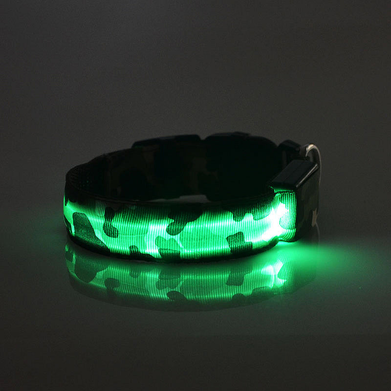 Camouflage pet supplies luminous dog collar - X2-Shopping