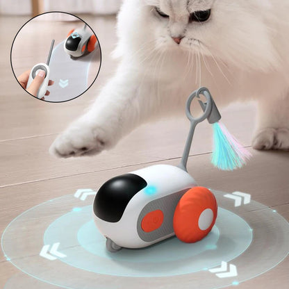 Remote Control Interactive Cat Car Toy USB Charging Chasing Automatic Self-moving Remote Smart Control Car Interactive Cat Toy Pet Products - X2-Shopping