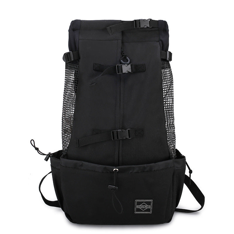 Pet Dog Carrier Bag Carrier For Dogs Backpack Out Double Shoulder Portable Travel Backpack Outdoor Dog Carrier Bag Travel - X2-Shopping