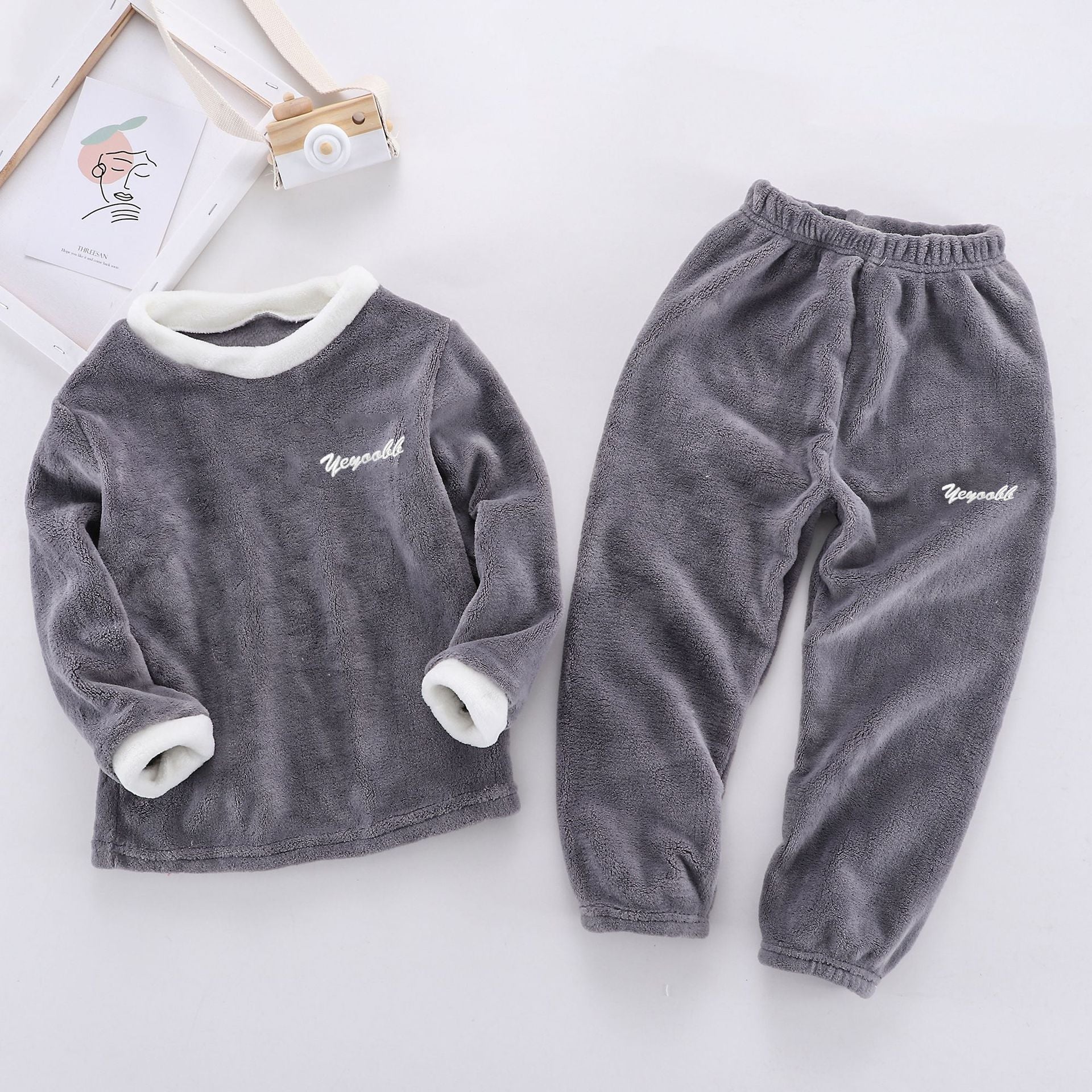 Children's Suits Autumn And Winter Velvet Men And Women - X2-Shopping