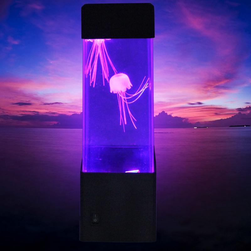 Colorful LED jellyfish night light - X2-Shopping