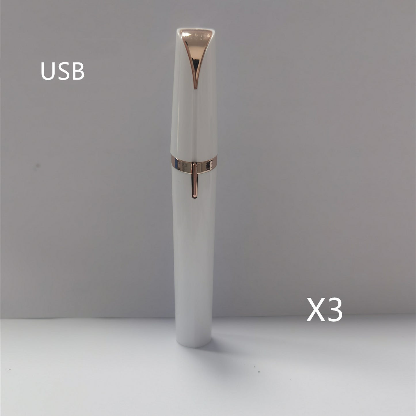 Mini Elektrischer Augenbrauentrimmer Lippenstift Augenbrauen Stift Haarentferner Schmerzloser Rasierer Epilierer mit LED-Licht