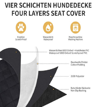 Auto-Haustiermatte, Kofferraummatte für Haustiere, Auto-Hundematte