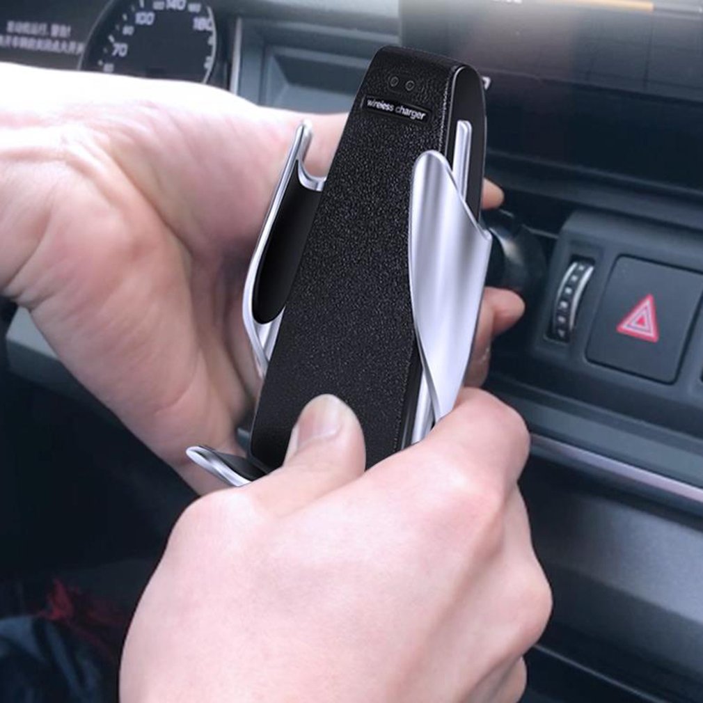 Auto Drahtlose Ladegerät 10W Induktion Auto Schnelle Drahtlose Aufladen Mit Auto Telefon Halter S5
