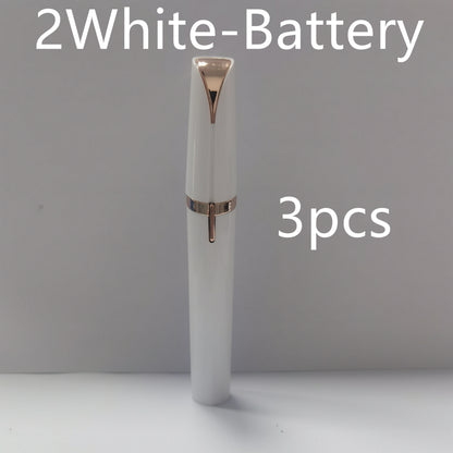 Mini Elektrischer Augenbrauentrimmer Lippenstift Augenbrauen Stift Haarentferner Schmerzloser Rasierer Epilierer mit LED-Licht