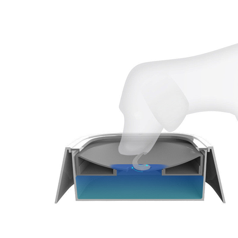 1.5L Cat Dog Water Bowl Carried Floating Bowl Anti-Overflow Slow Water Feeder Dispenser Pet Fountain ABS&PP Dog Supplies - X2-Shopping