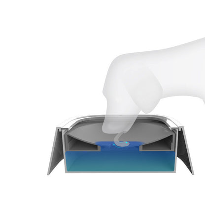 1.5L Cat Dog Water Bowl Carried Floating Bowl Anti-Overflow Slow Water Feeder Dispenser Pet Fountain ABS&PP Dog Supplies - X2-Shopping