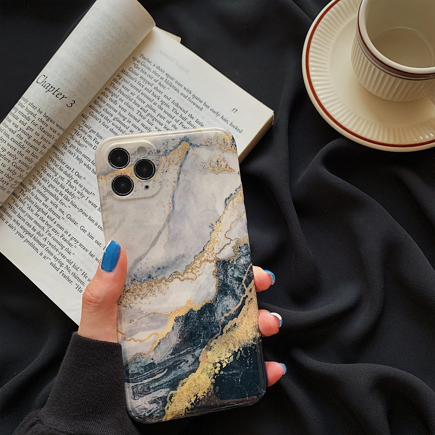 Kompatibel mit Apple, Glitzer-Marmor-Apple-Telefonhülle