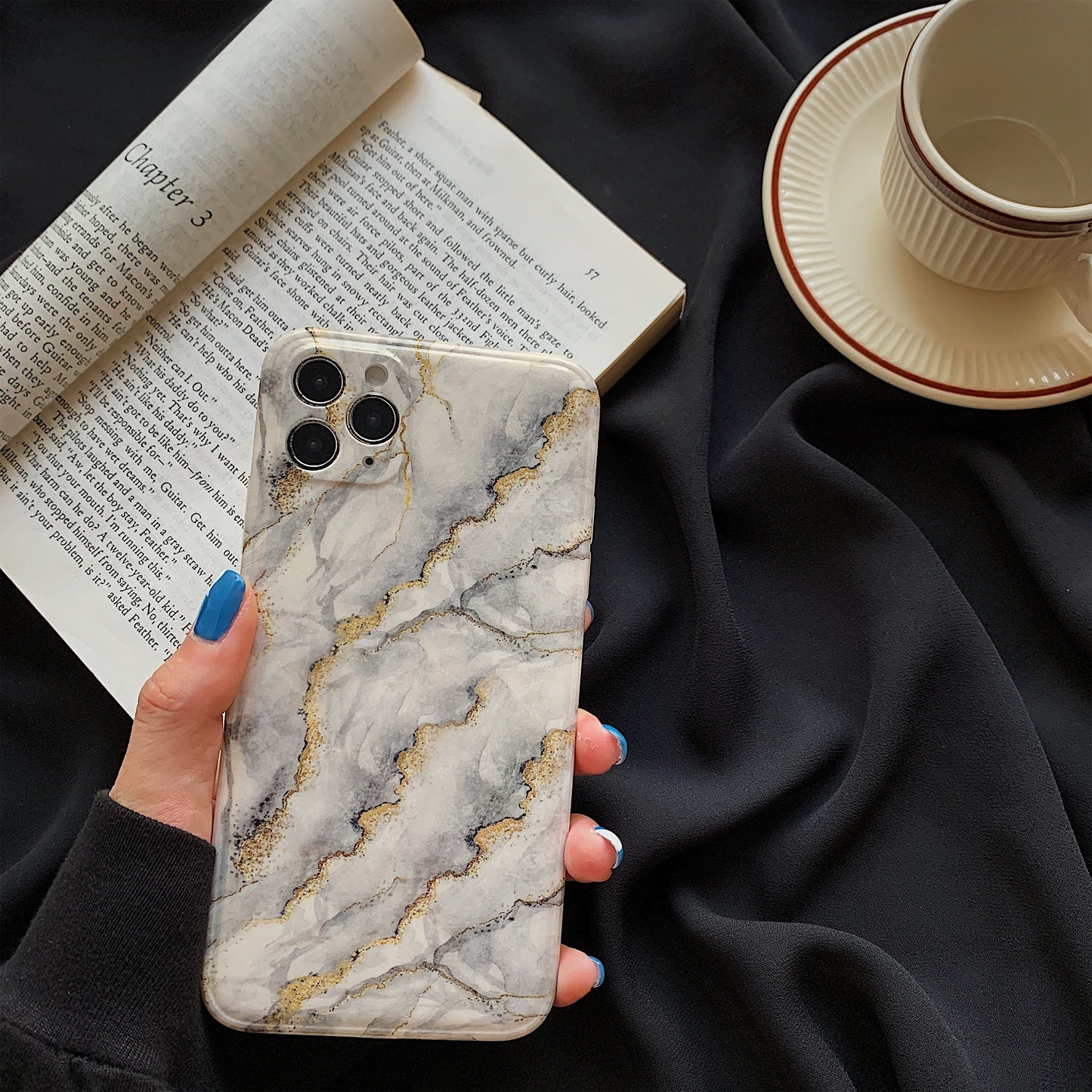 Kompatibel mit Apple, Glitzer-Marmor-Apple-Telefonhülle