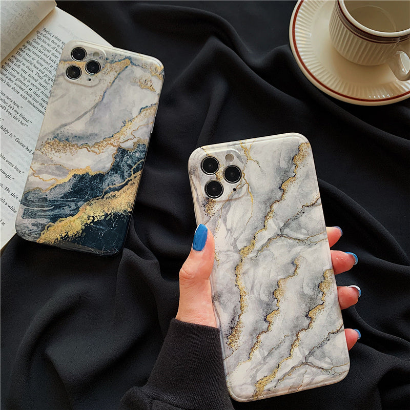 Kompatibel mit Apple, Glitzer-Marmor-Apple-Telefonhülle