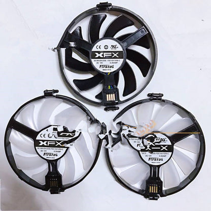 XFX - مروحة بطاقة الرسومات XFX RX 560D RX470 570