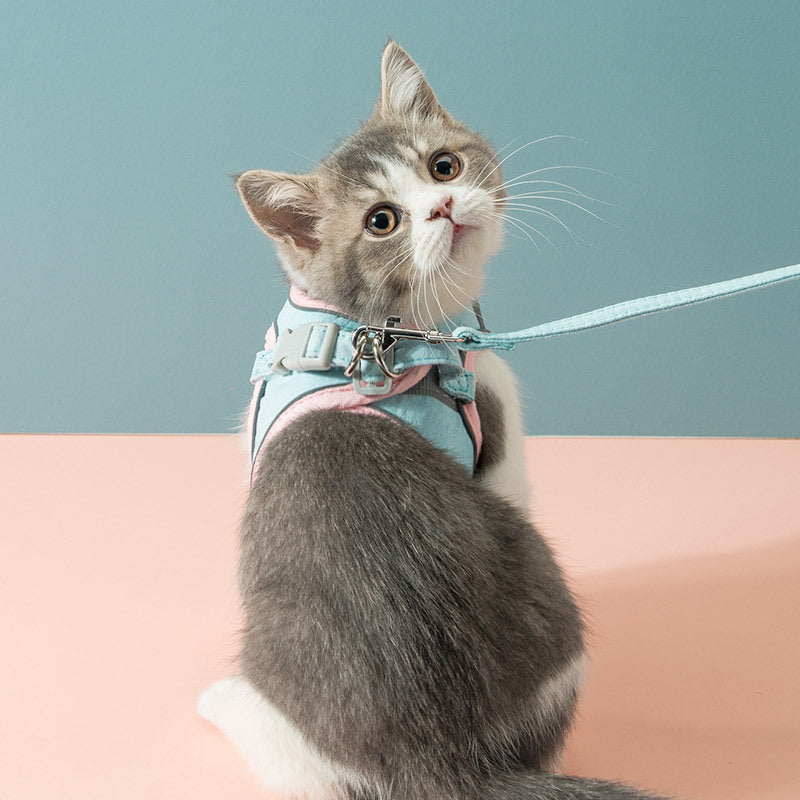 Cat Traction Rope Chest Strap To Prevent Breaking Free Pets Cat Strap - X2-Shopping