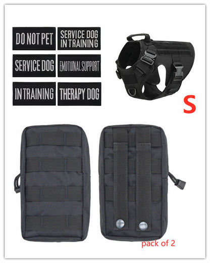 Military Tactical Dog Harness German Shepherd Adjustable Pet Dog Back - X2-Shopping