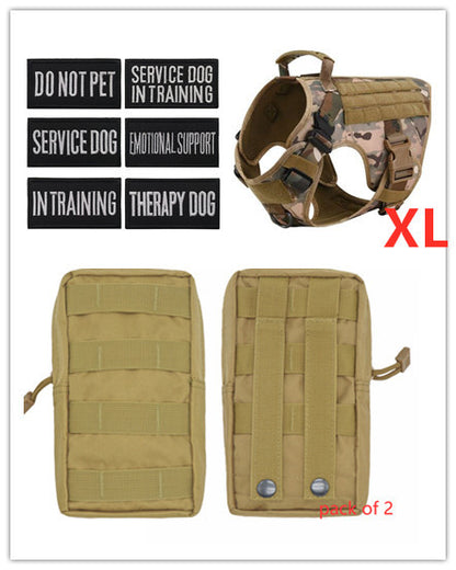 Military Tactical Dog Harness German Shepherd Adjustable Pet Dog Back - X2-Shopping