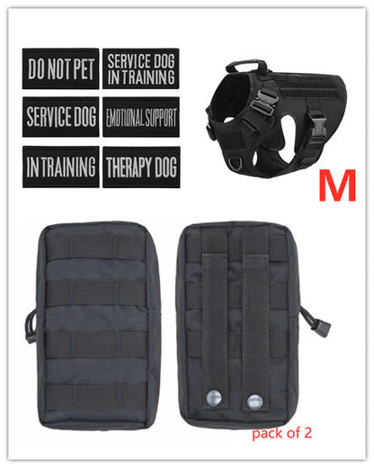 Military Tactical Dog Harness German Shepherd Adjustable Pet Dog Back - X2-Shopping