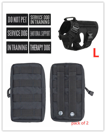 Military Tactical Dog Harness German Shepherd Adjustable Pet Dog Back - X2-Shopping