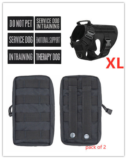 Military Tactical Dog Harness German Shepherd Adjustable Pet Dog Back - X2-Shopping