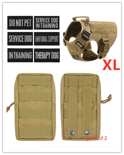 Military Tactical Dog Harness German Shepherd Adjustable Pet Dog Back - X2-Shopping