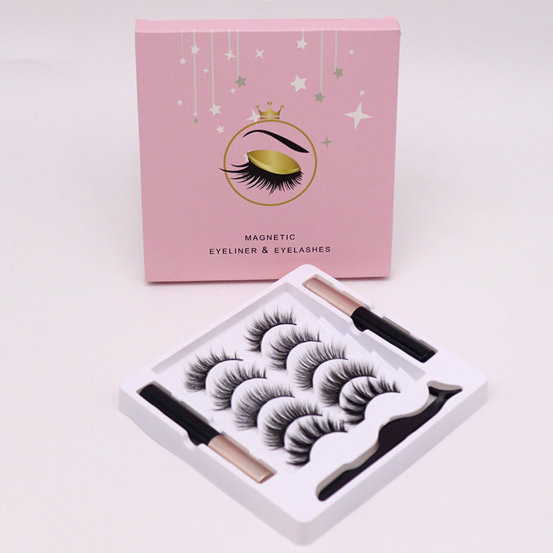 Magnetische Wimpern Eyeliner Set Langlebige falsche Nerz Wimpern Wasserdicht Wimpernverlängerung Wiederverwendbares Beauty Makeup Tool
