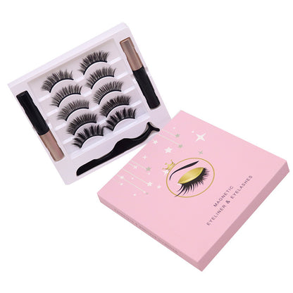 Magnetische Wimpern Eyeliner Set Langlebige falsche Nerz Wimpern Wasserdicht Wimpernverlängerung Wiederverwendbares Beauty Makeup Tool