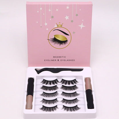 Magnetische Wimpern Eyeliner Set Langlebige falsche Nerz Wimpern Wasserdicht Wimpernverlängerung Wiederverwendbares Beauty Makeup Tool