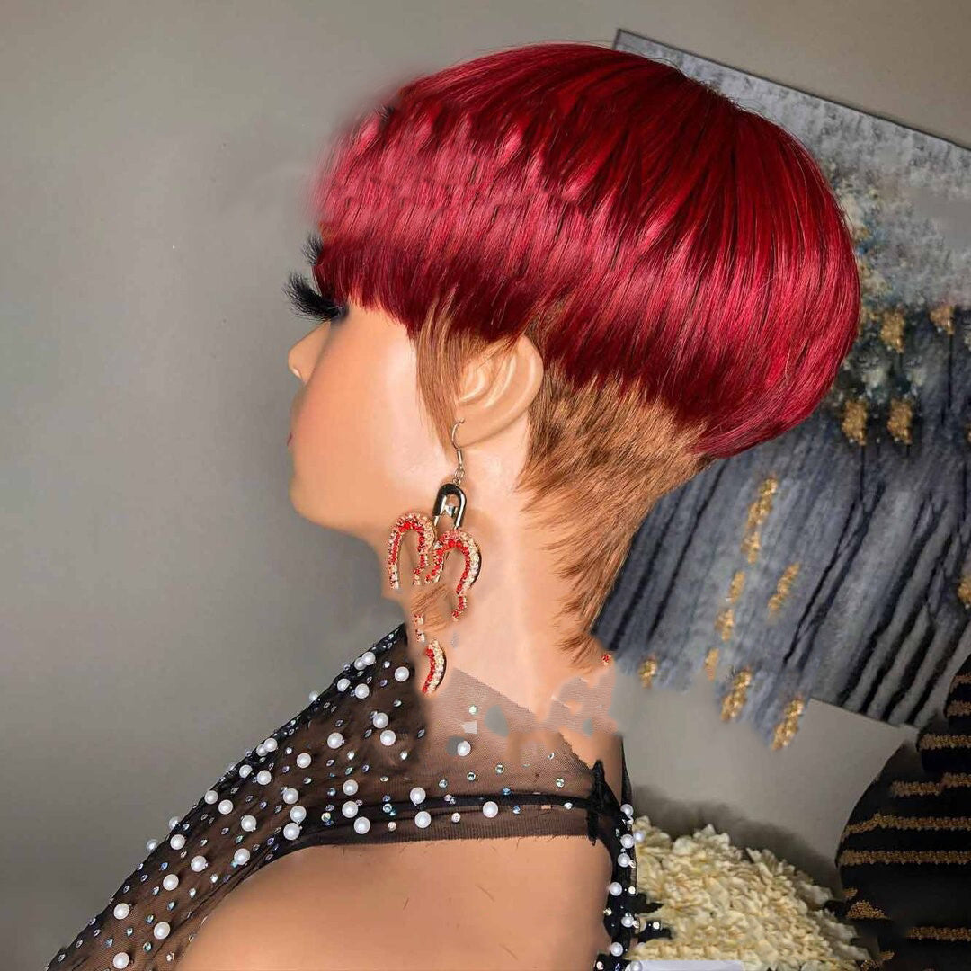 Perücke Damenperücke Kurzes Glattes Haar Kurzes Haar Glattes Haar Bob Perücke