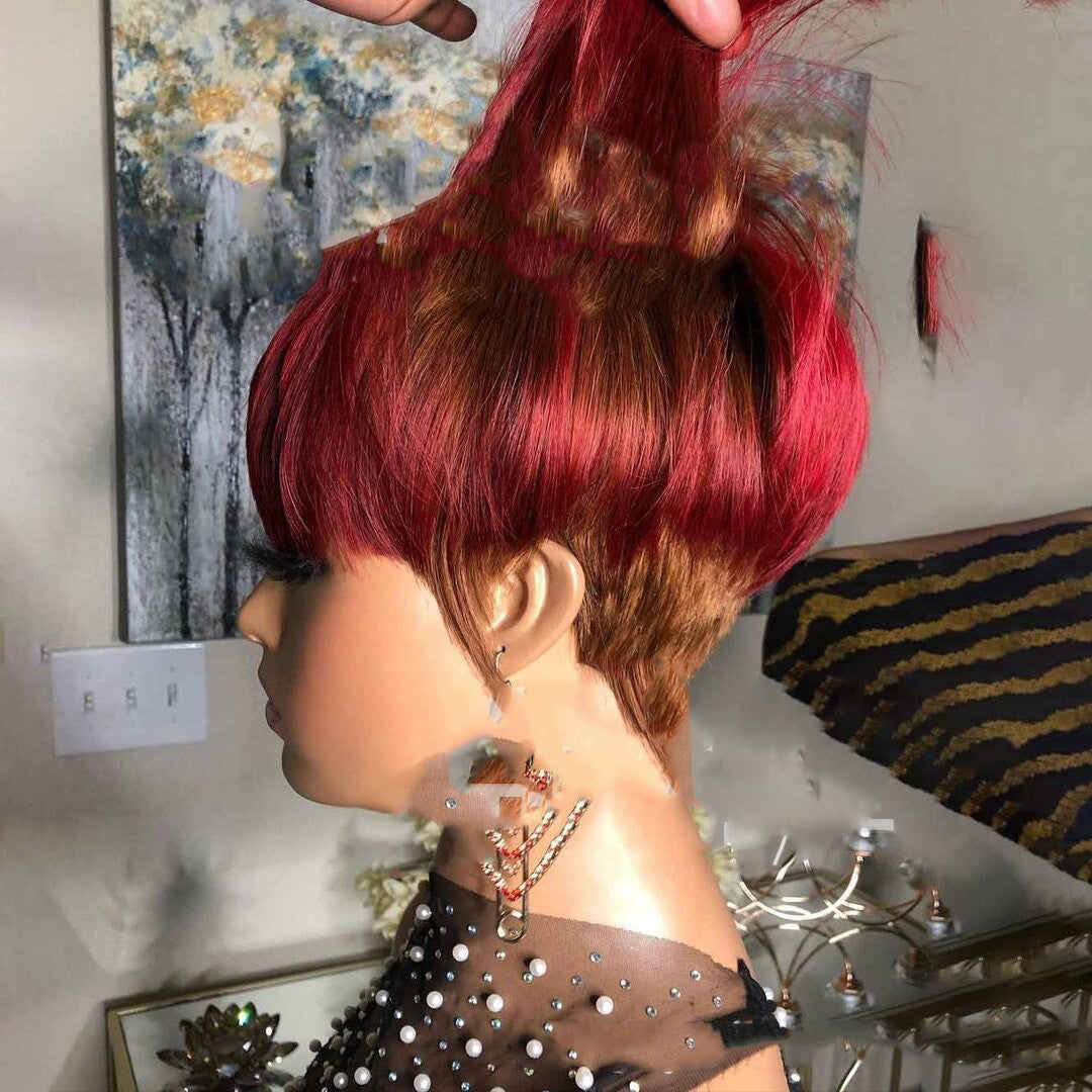 Perücke Damenperücke Kurzes Glattes Haar Kurzes Haar Glattes Haar Bob Perücke