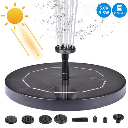 Solar-Wasser-Quecksilber-Garten-Miniatur-Schwimmbrunnen