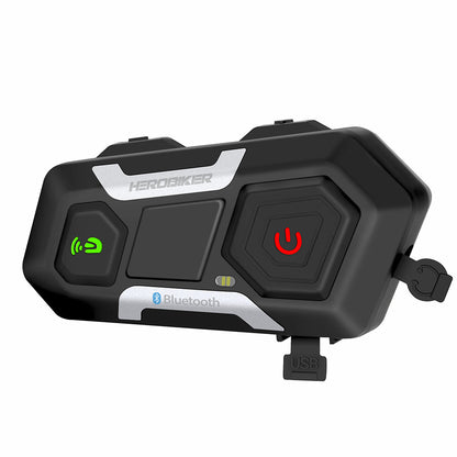 HEROBIKER Motorrad Intercom Helm Headset Helm Wasserdichte Lautsprecher Interphone Moto Headset Drahtlose Intercomunicador 1200M