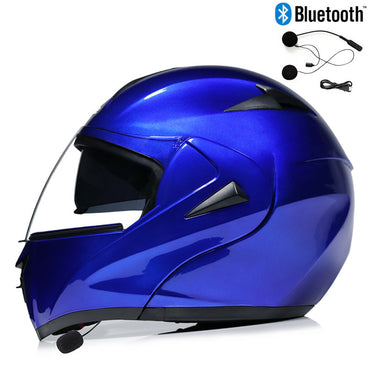 Elektrischer Motorradhelm für Männer mit Bluetooth, elektrischer Helm