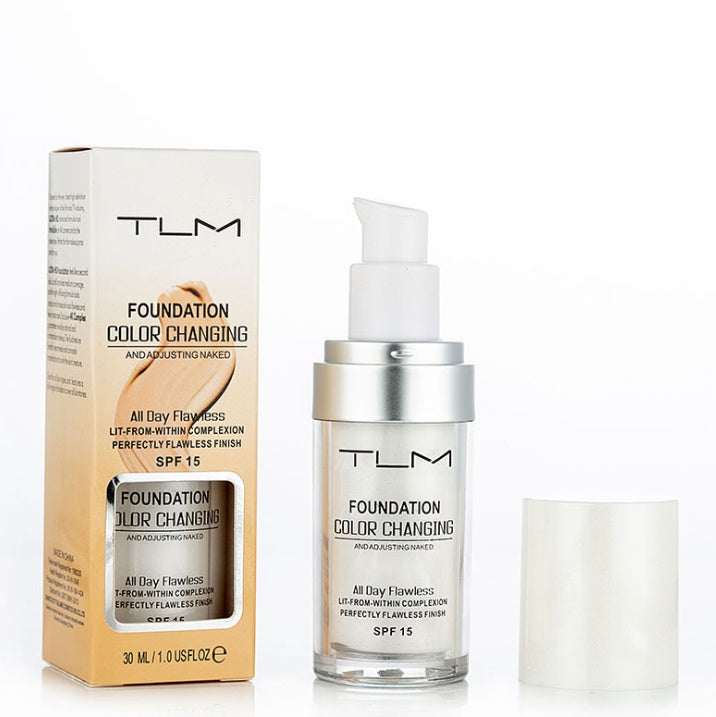 Temperatur Liquid Foundation Concealer Tragbare natürliche Farbe Make-up Foundation BB Concealer