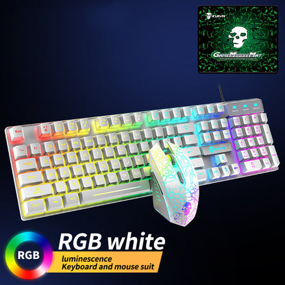 Kuiying T6RGB leuchtendes Tastatur- und Mausset