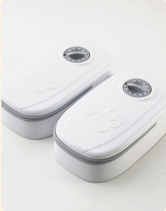 Automatic Pet Feeder Smart Food Dispenser For Cats Dogs Timer Stainless Steel Bowl Auto Dog Cat Pet Feeding Pets Supplies - X2-Shopping