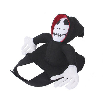 NEW Funny Pet Halloween Costume Halloween Pet Decoration Dress Up Pet Cosplay Costume Halloween Pet Clothes Spider Pumpkin Vest - X2-Shopping