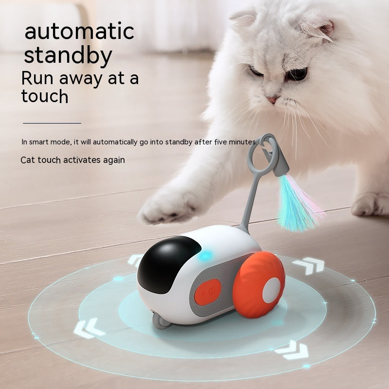 Remote Control Interactive Cat Car Toy USB Charging Chasing Automatic Self-moving Remote Smart Control Car Interactive Cat Toy Pet Products - X2-Shopping