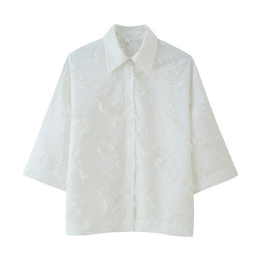 European And American Large Profile Tassel Shirt Top Tassel A- Line Skirt