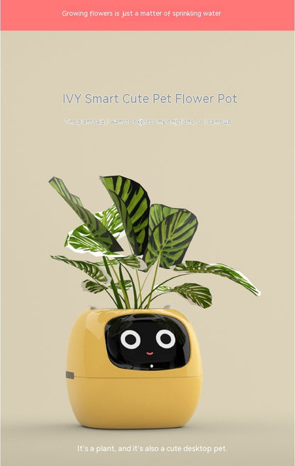 Smart Planter – Endloser Spaß – Über 49 ausdrucksstarke Ausdrücke – 7 intelligente Sensoren und KI-Chips machen das Pflanzenaufziehen einfach und unterhaltsam