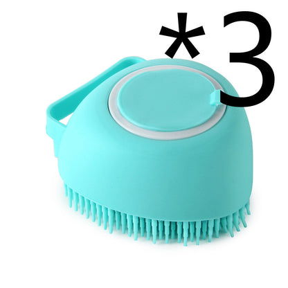 Silicone Dog Bath Massage Gloves Brush Pet Cat Bathroom Cleaning Tool Comb Brush For Dog Can Pour Shampoo Dog Grooming Supplies - X2-Shopping