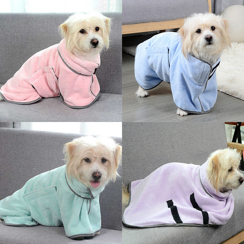 Quick-drying Pet Absorbent Towel Dog Bathrobe Pet Dog Bath Towel For Dogs Cats Microfiber Absorbent Pet Drying Towel Pet Supplies Pet Products - X2-Shopping