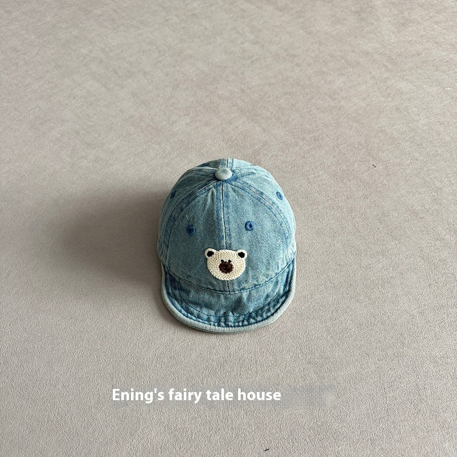 Small-month Baby Peaked Cap Spring And Autumn Denim Sunshade