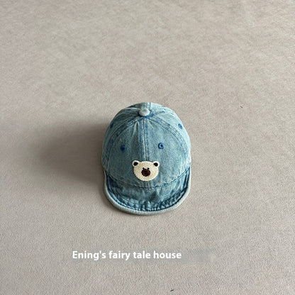Small-month Baby Peaked Cap Spring And Autumn Denim Sunshade