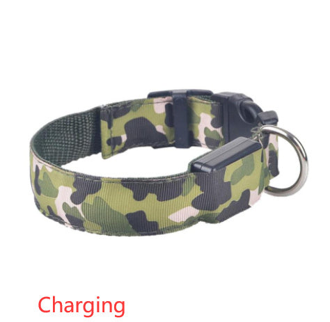 Camouflage pet supplies luminous dog collar - X2-Shopping