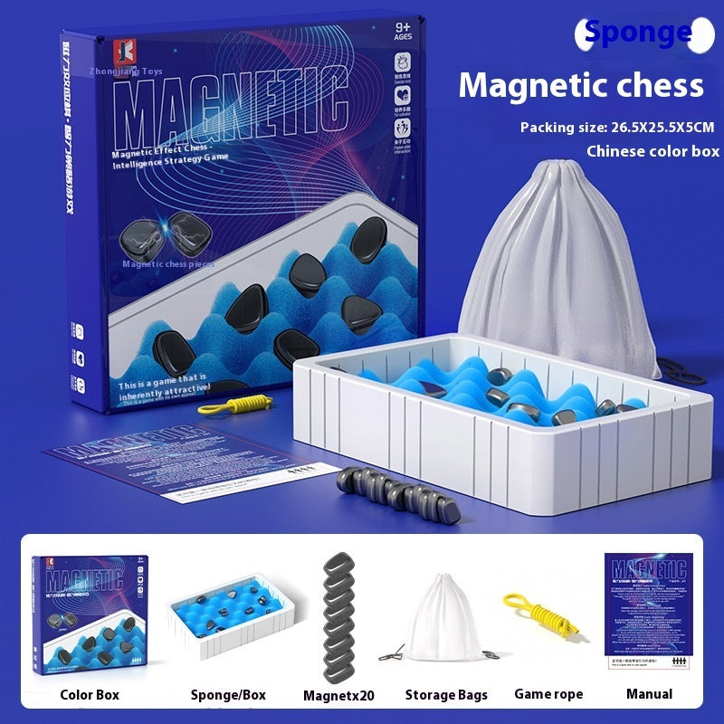 Magnetische Wirkung Doppel Brettspiel Logik Denken Training Spielzeug Freizeit Magnetische Saug Schlacht Schach