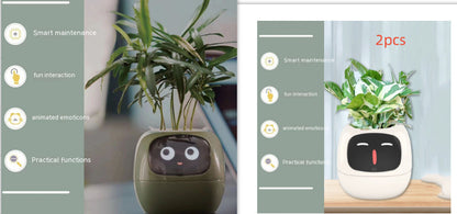 Smart Planter – Endloser Spaß – Über 49 ausdrucksstarke Ausdrücke – 7 intelligente Sensoren und KI-Chips machen das Pflanzenaufziehen einfach und unterhaltsam
